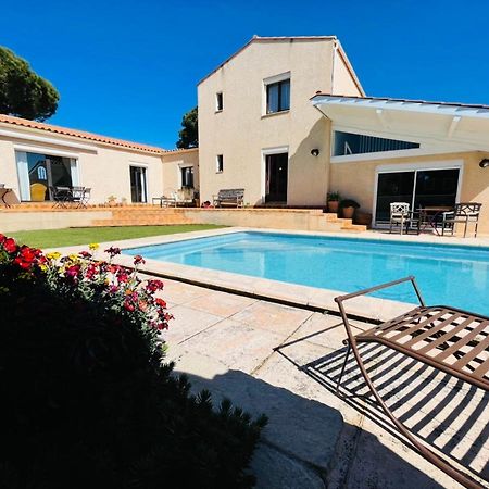 Annexe Des Pins - Studio Gite Avec Piscine & Climatisation Villeneuve-lès-Béziers Exteriér fotografie